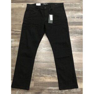 Kenneth Cole Mens 36x30 Black Cole Slim Fit Stretch Jeans New with Tags